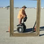 Insolite au Festival Burning Man en Segway