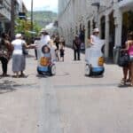 street marketing à Segway pour les enfants de la Réunion