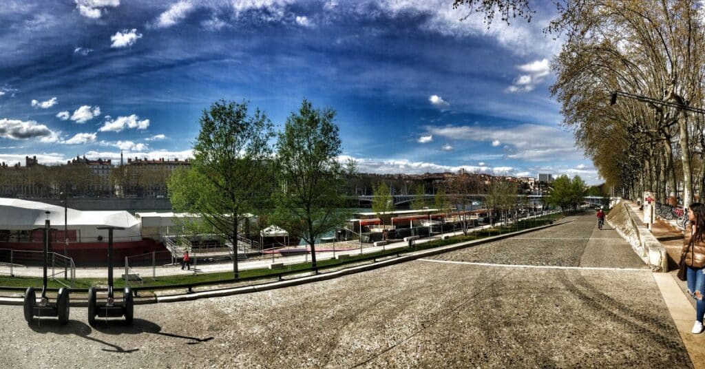 visiterLes berges du Rhône à Lyon