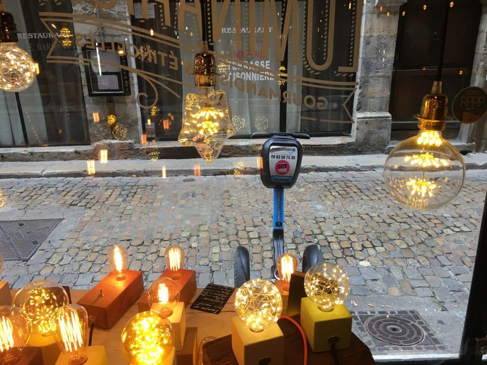 visite gourmande luminarium lyon : gyropode