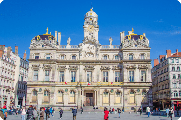 Hôtel de Ville de Lyon sur la place des Terreaux