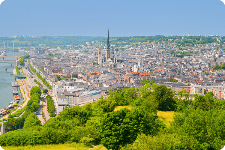Visiter Rouen : Côte Sainte-Catherine