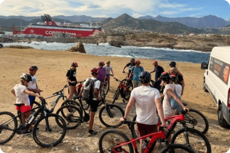 Balade en VTT électrique dans la Balagne au départ de L'Île-Rousse